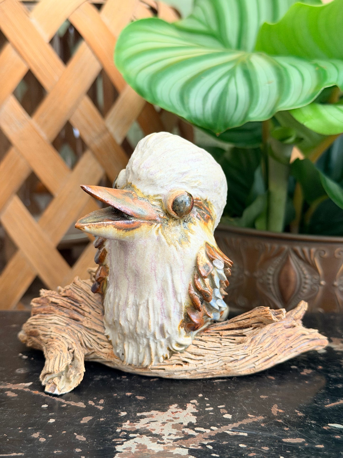 hand sculptured kookaburra