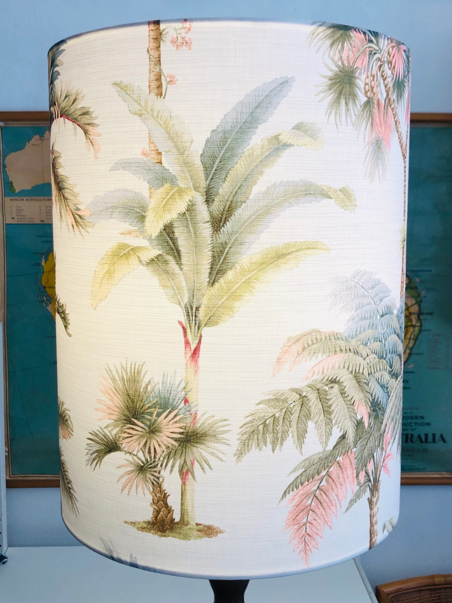 Blush Vintage Palm Lampshade