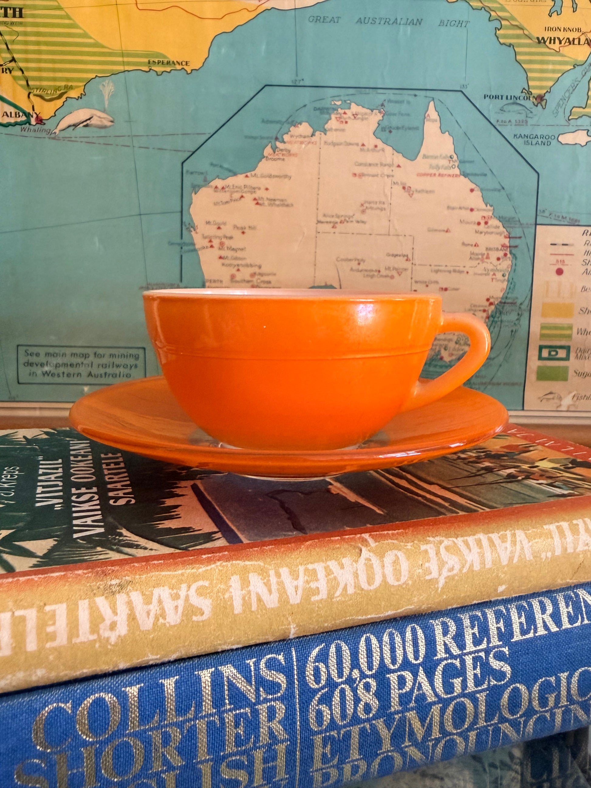 vintage french duralex coffee cups