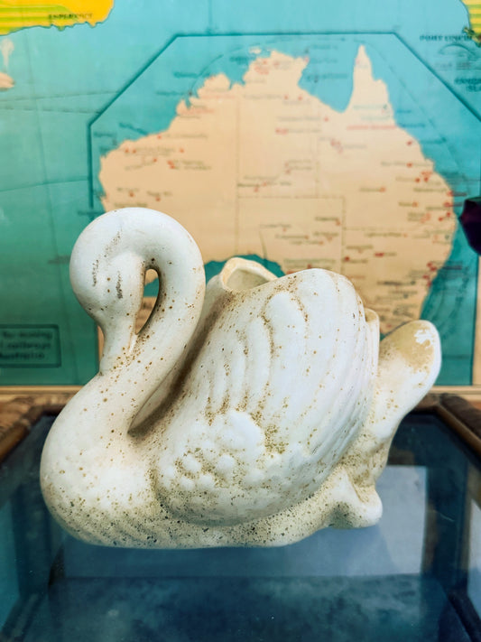 vintage swan planter