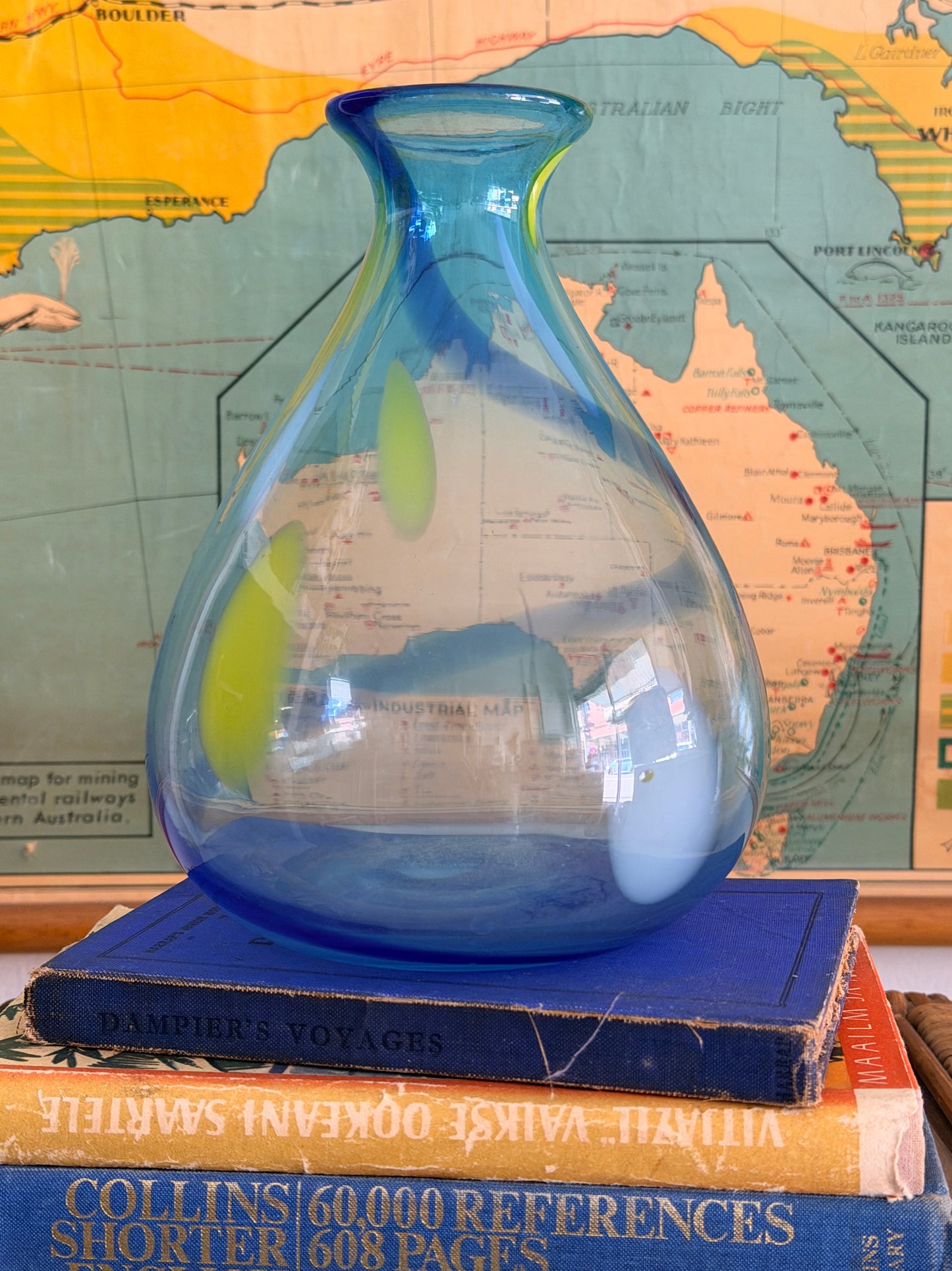 hand blown glass vase