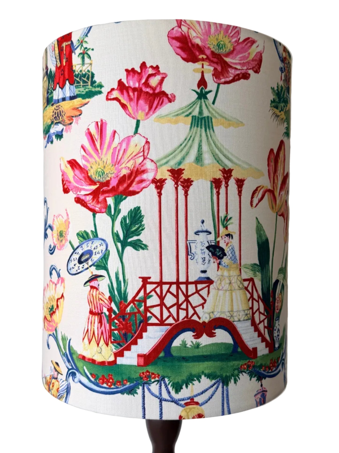 chinoiserie style handmade lampshade