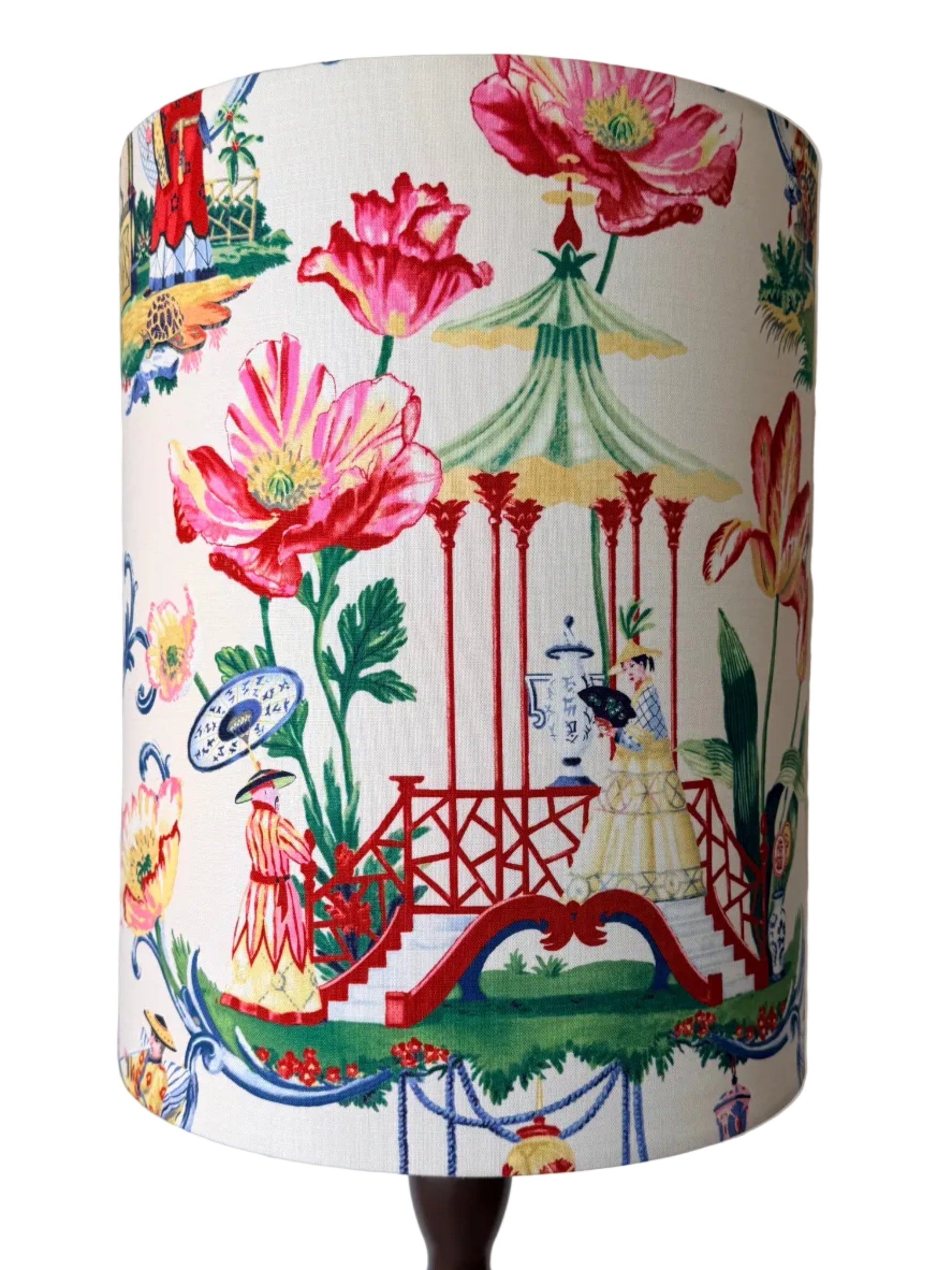 chinoiserie style handmade lampshade