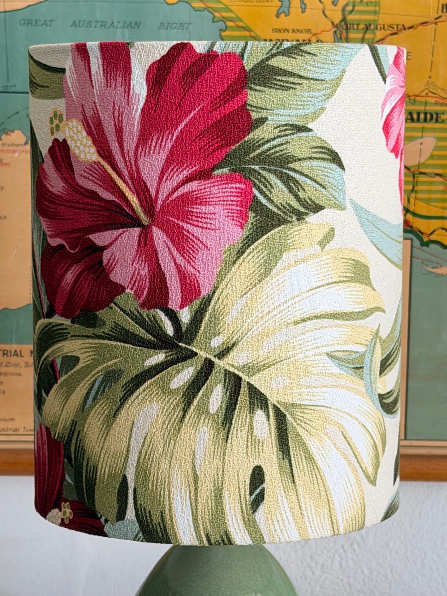 Tropical hibiscus aj lamp