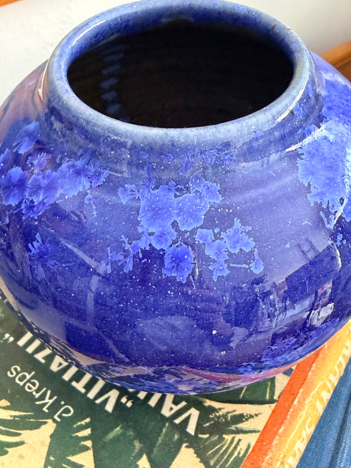 Cobalt Blue Studio Pottery Vase