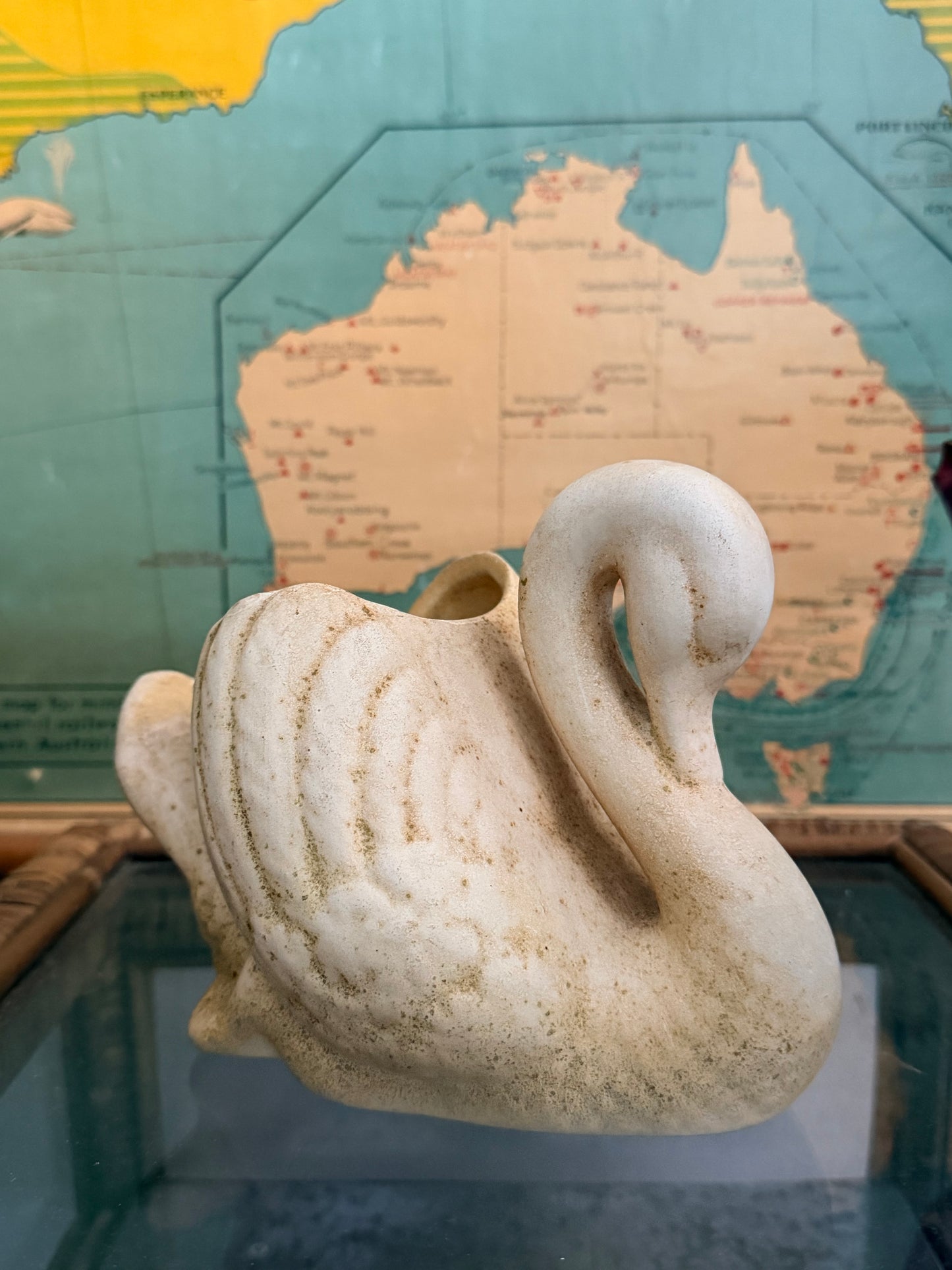 vintage swan planter