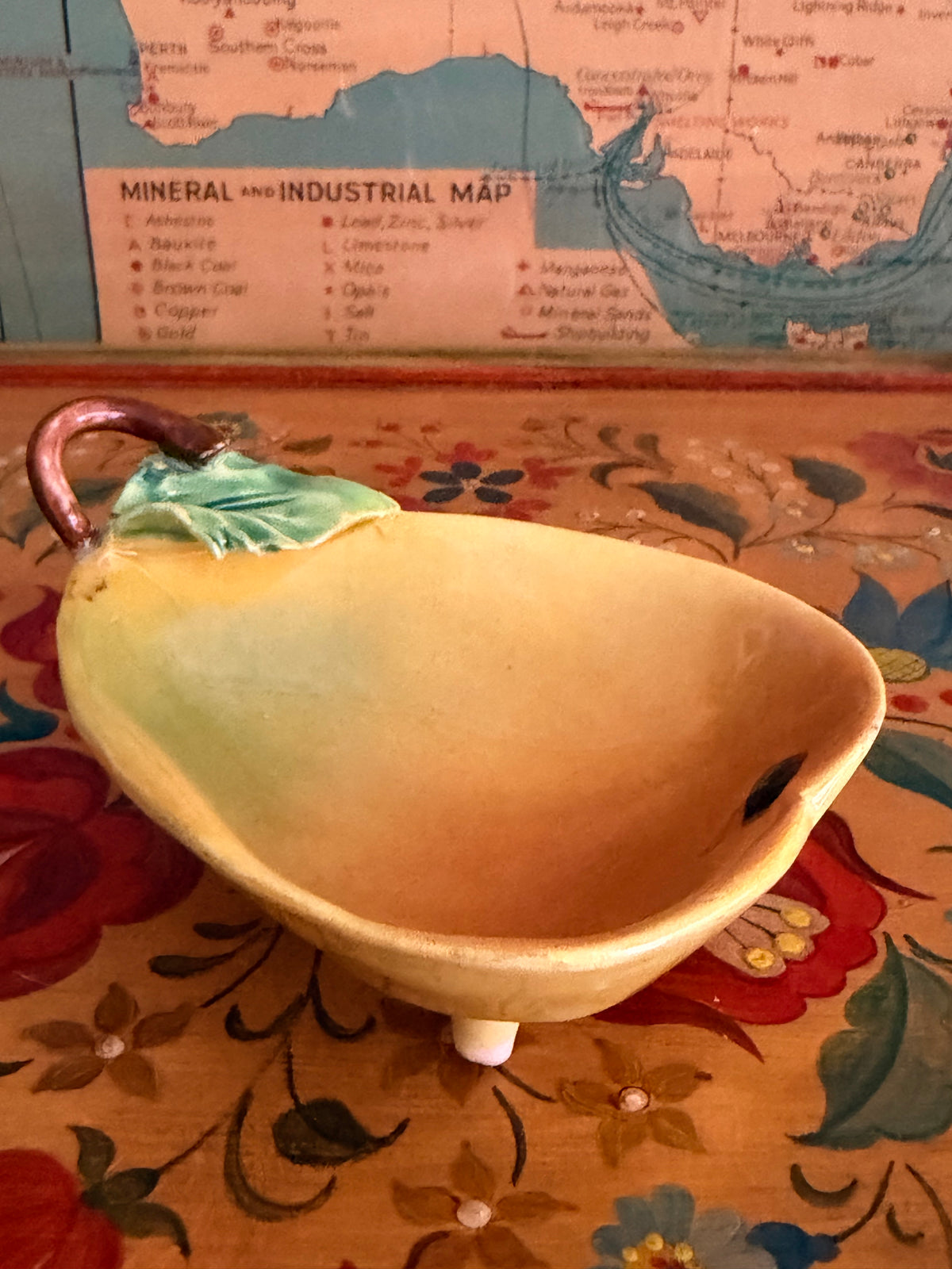 pear shaped mid century trinket dish