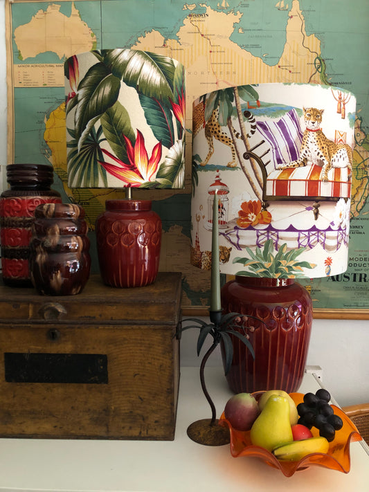 Italian large textured lamp