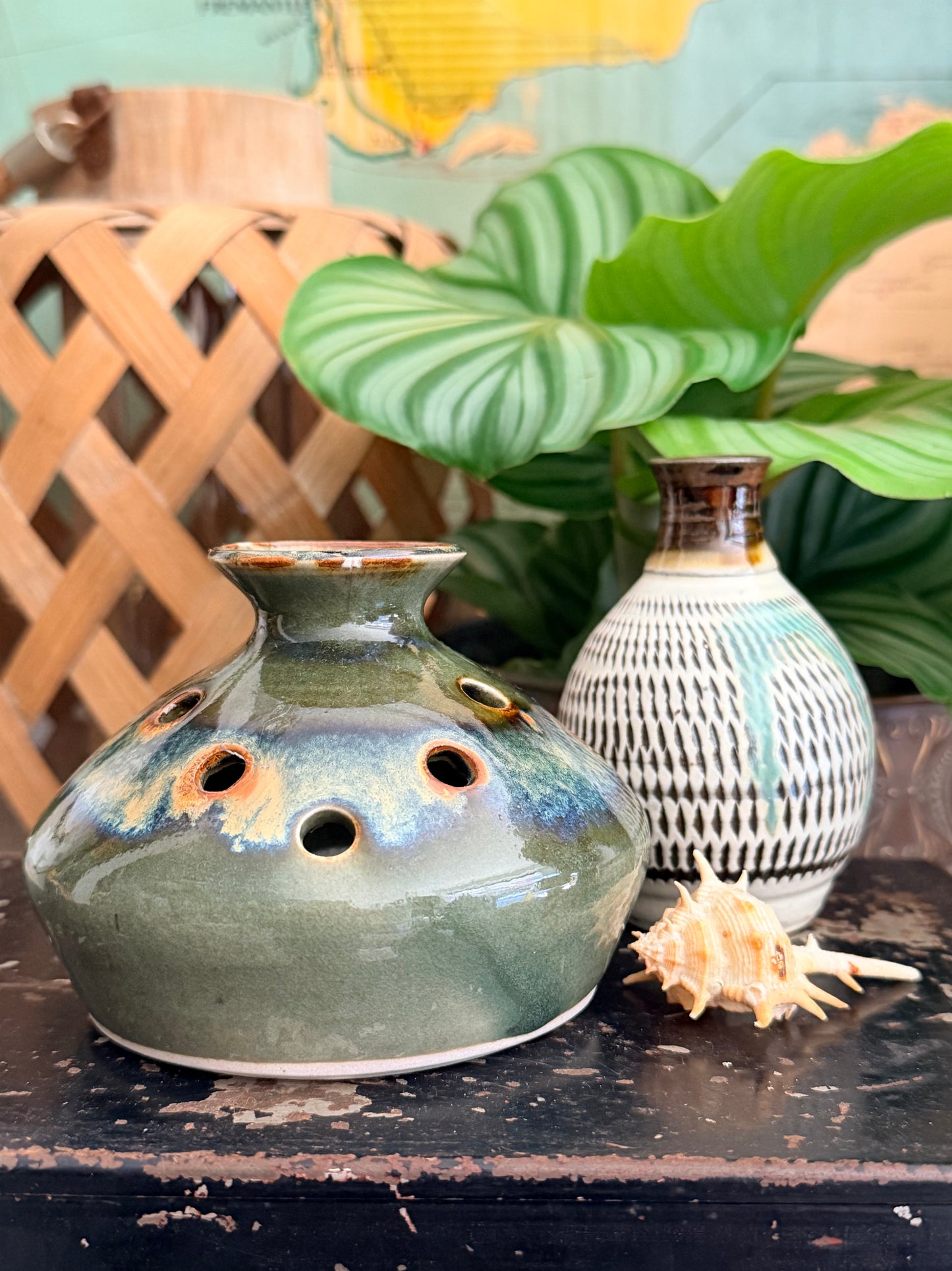 vintage studio pottery vase
