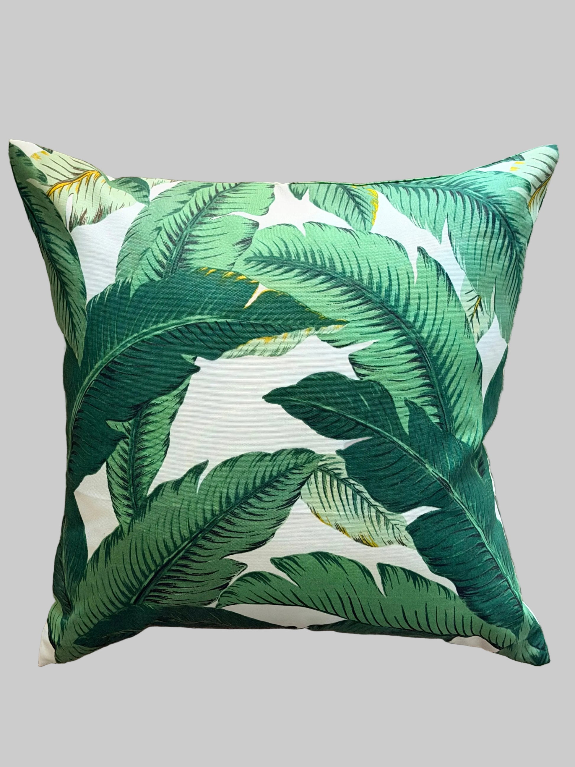 tropical banana leaf outdoor cushion