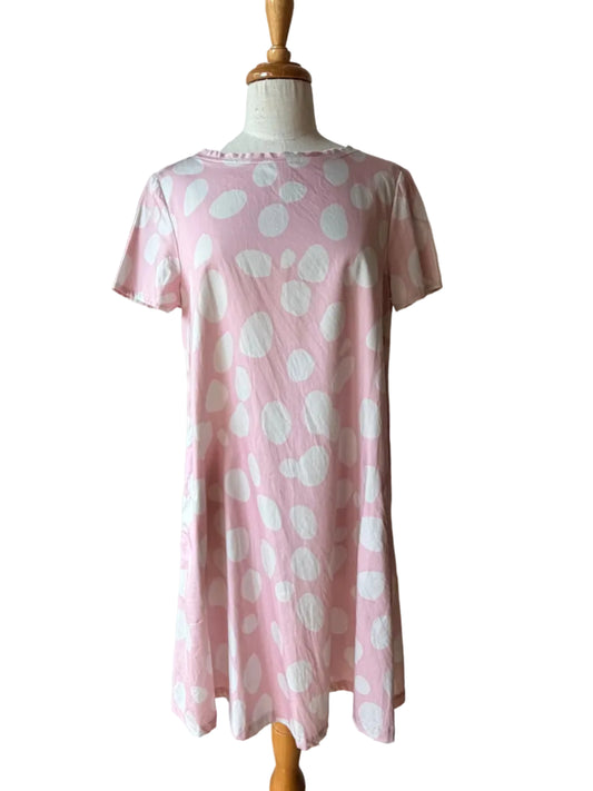 pink spot julia dress