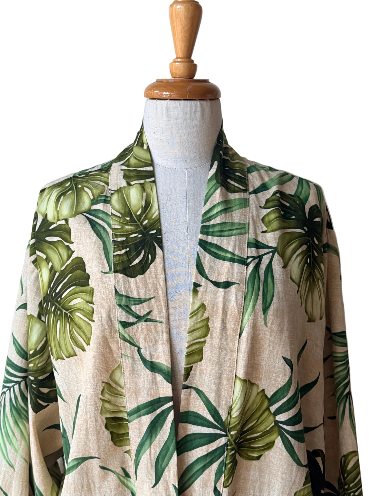 crop monstera kimono jacket