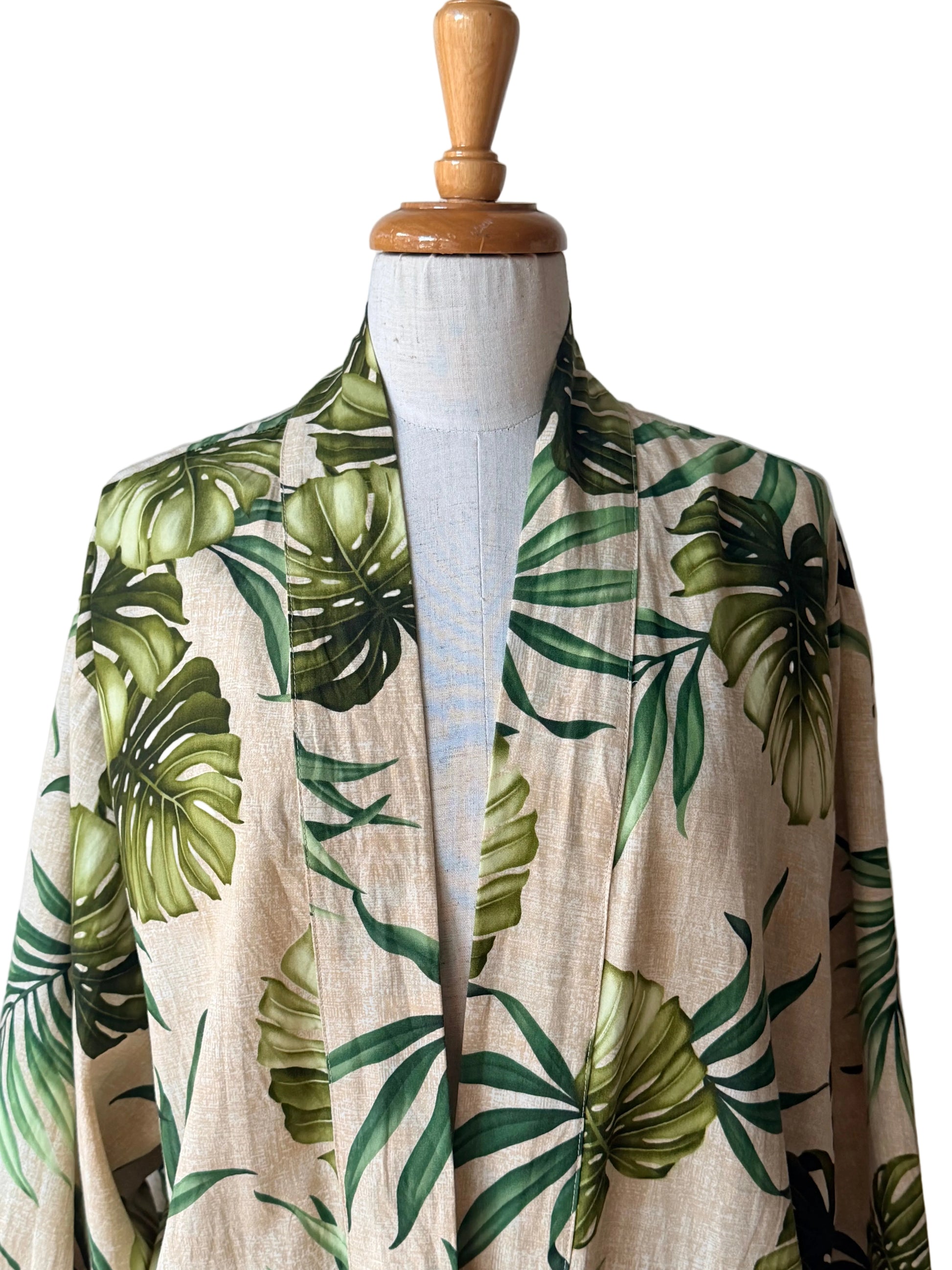 crop monstera kimono jacket
