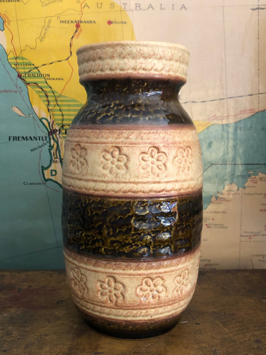 Vintage Caramel West German Vase x