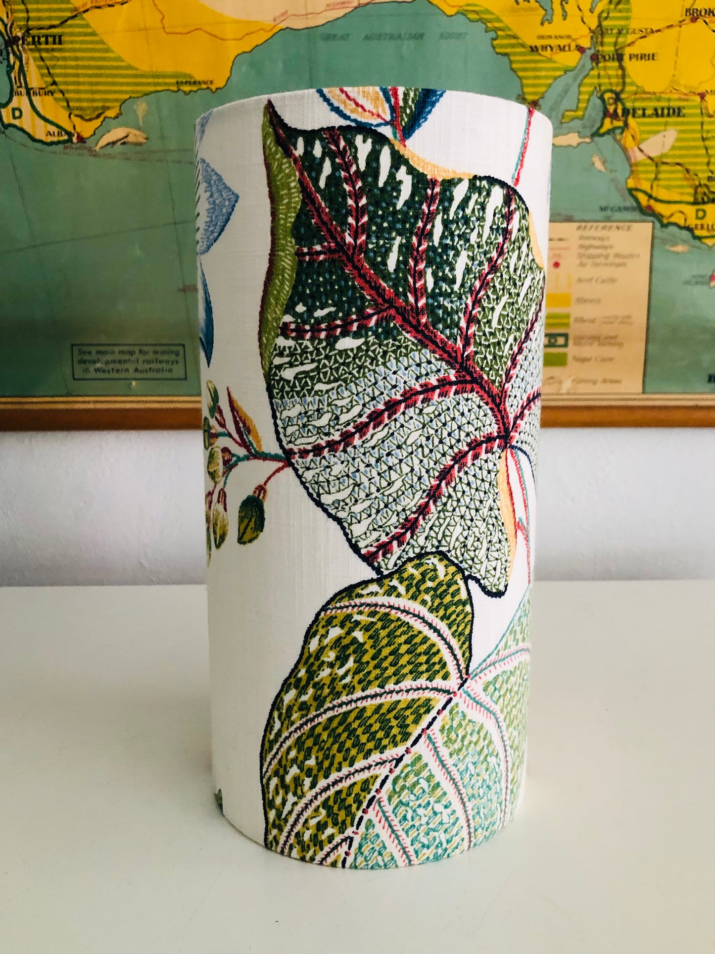 Embroidered Garden Lampshade