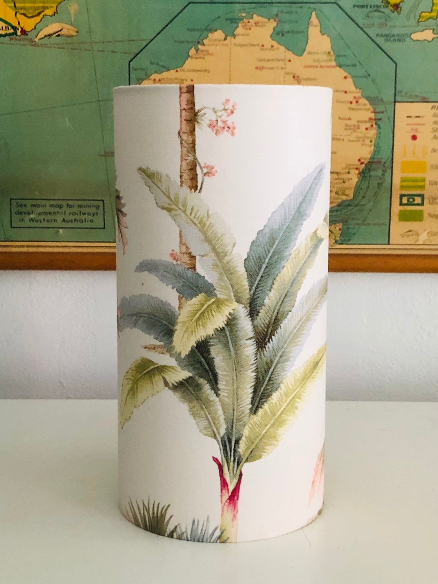 Blush Vintage Palm Lampshade