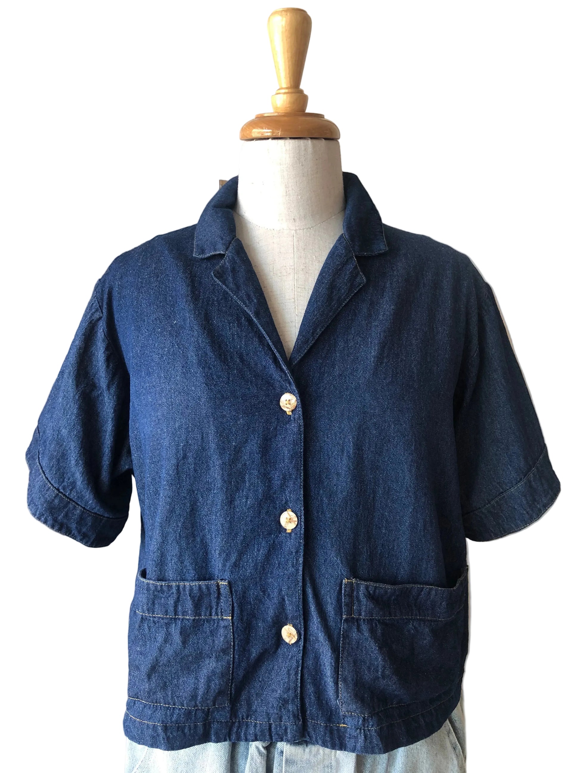 vintage denim bobby jacket